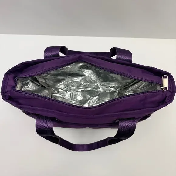 Scorlia Insulated Lunch Tote Cooler Bag in Purple - Picture 7 of 10